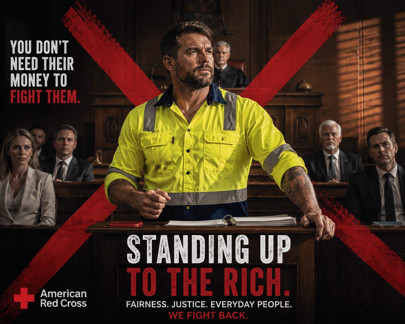 Stock photo — Standing Up To The Rich