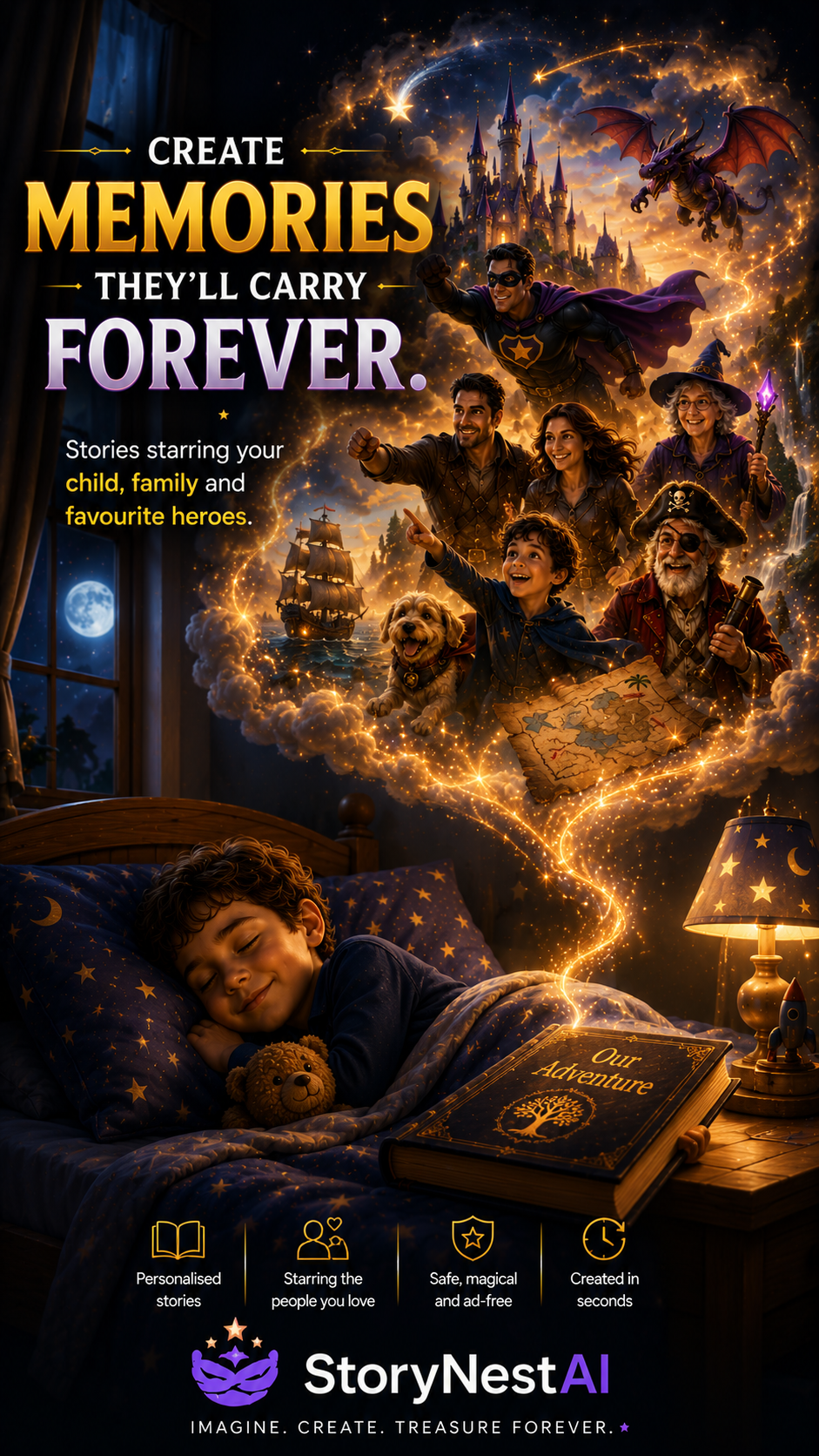 Ad — "Create memories they'll carry forever"