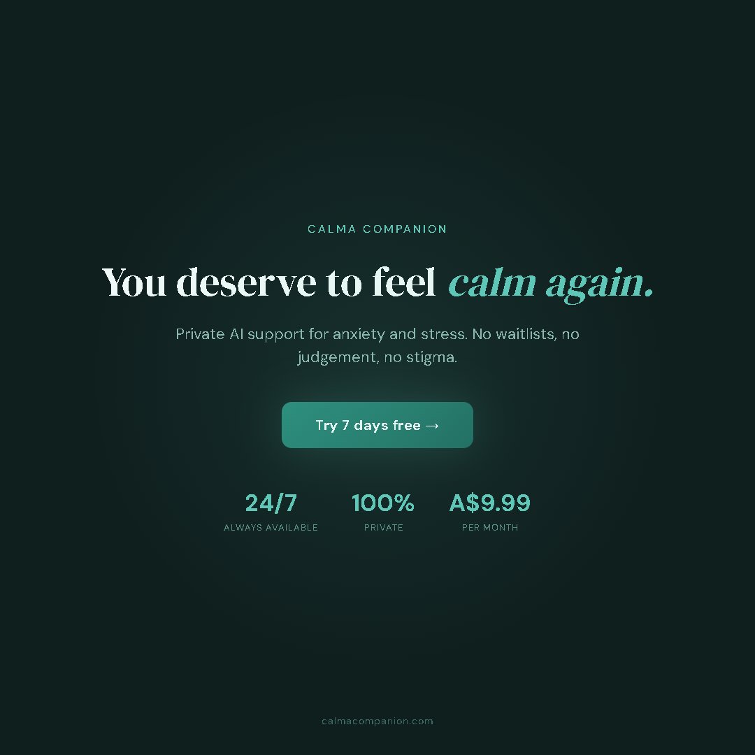 CTA — Feel Calm Again