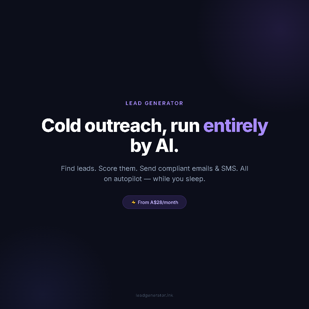 Hero Promo — Cold Outreach by AI